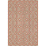 vintage vinyl floor mat tan coral