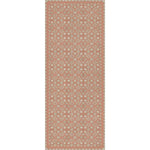 vintage vinyl floor mat tan coral