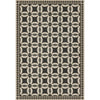 black tan ring detail lay flat vinyl rug