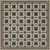 black tan ring detail lay flat vinyl rug