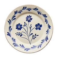 Abigails Casa Nuno Blue Flower Dinner Plates (set of 2) feature blue floral motifs inspired by Majolica pottery.