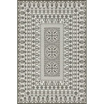vintage vinyl floor mat black white