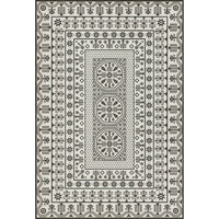 vintage vinyl floor mat black white