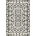 vintage vinyl floor mat black white