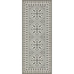vintage vinyl floor mat black white