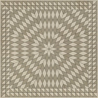 tan brown neutral sunburst vinyl floor mat