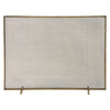 fire screen gold mesh gold knob + detail