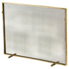 fire screen gold mesh gold knob + detail