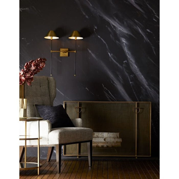 firescreen antique brass traditional rivets iron