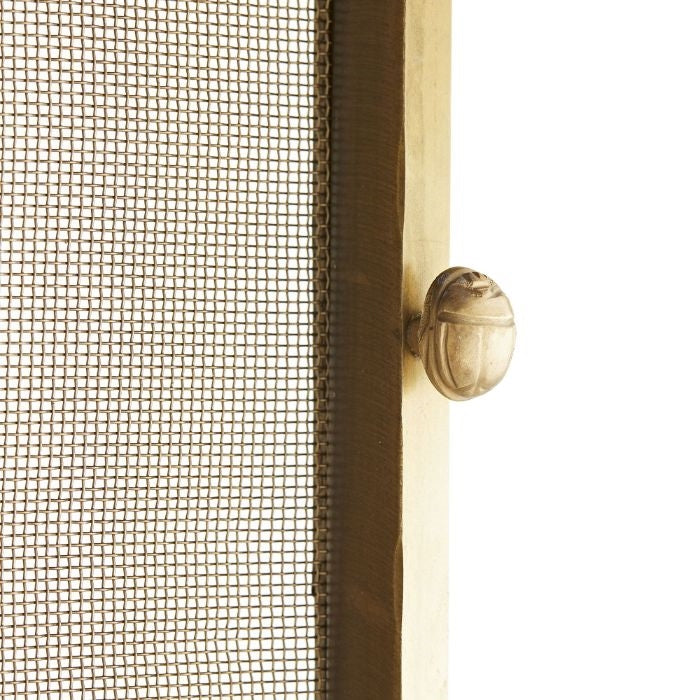 firescreen large antique brass modern