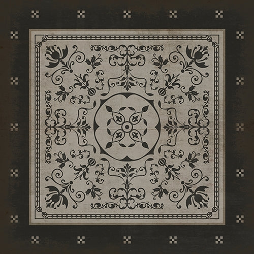 Spicher & Company Pattern 22 Atticus Vinyl Floorcloth - USA-Made Rug | BSEID