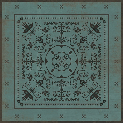 Luxury Designer Spicher & Company Pattern 22 Plato Vinyl Floorcloth