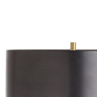 desk lamp antique brass black steel shade gold base diffuser