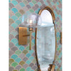 glass globe antique brass wall sconce