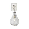 silver chain link wall sconce tear drop
