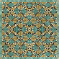 Spicher & Company Pattern 25 Augustus Vinyl Floorcloth - USA-Made Rug | BSEID