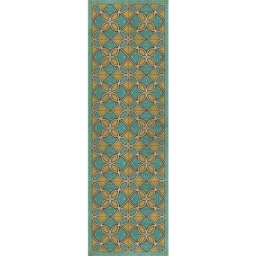 Spicher & Company Pattern 25 Augustus Vinyl Floorcloth - USA-Made Rug | BSEID