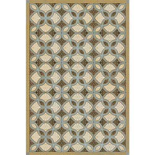 Luxury Designer Spicher & Company Pattern 25 Gustav Vinyl Floorcloth