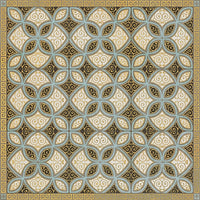 Luxury Designer Spicher & Company Pattern 25 Gustav Vinyl Floorcloth