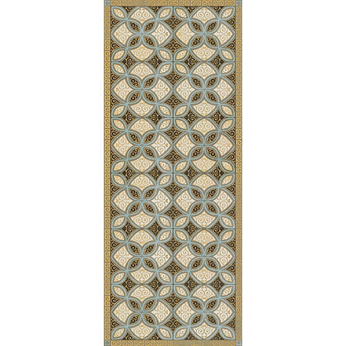 Luxury Designer Spicher & Company Pattern 25 Gustav Vinyl Floorcloth