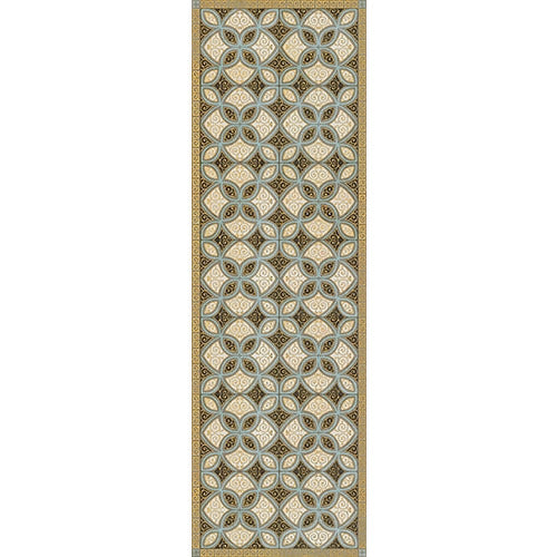 Luxury Designer Spicher & Company Pattern 25 Gustav Vinyl Floorcloth
