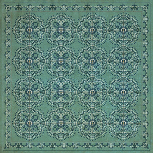 Pattern 28 A Tranquil Heart Vinyl Floorcloth