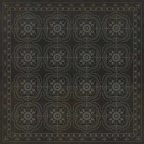 Designer Spicher & Company Pattern 28 Dark & Deep Vinyl Floorcloth | BSEID