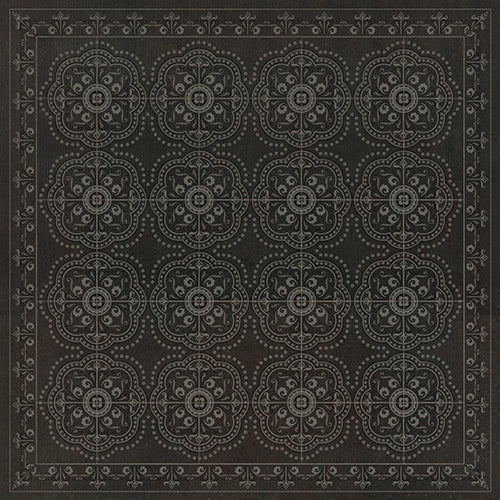 Designer Spicher & Company Pattern 28 Dark & Deep Vinyl Floorcloth | BSEID