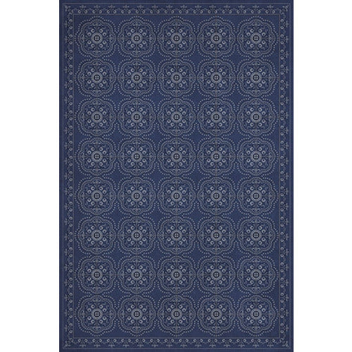 Spicher & Company Pattern 28 Indigo Bandana Vinyl Floorcloth