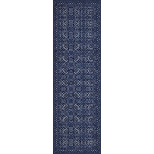Spicher & Company Pattern 28 Indigo Bandana Vinyl Floorcloth
