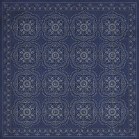 Spicher & Company Pattern 28 Indigo Bandana Vinyl Floorcloth