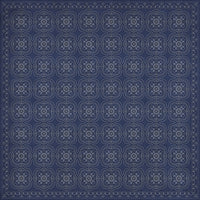 Spicher & Company Pattern 28 Indigo Bandana Vinyl Floorcloth
