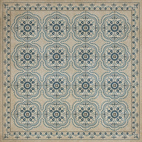 Pattern 28 It is Delightful to Tell It Vinyl Floorcloth