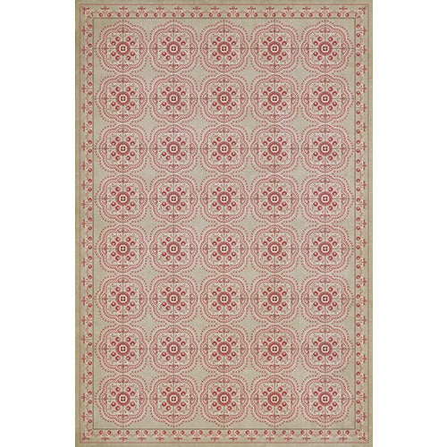 Luxury Designer Spicher & Company Pattern 28 Lovely Vinyl Floorcloth