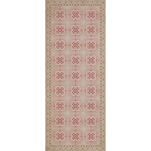 Luxury Designer Spicher & Company Pattern 28 Lovely Vinyl Floorcloth