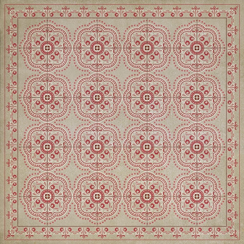 Luxury Designer Spicher & Company Pattern 28 Lovely Vinyl Floorcloth