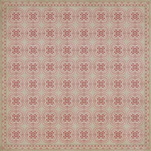 Luxury Designer Spicher & Company Pattern 28 Lovely Vinyl Floorcloth