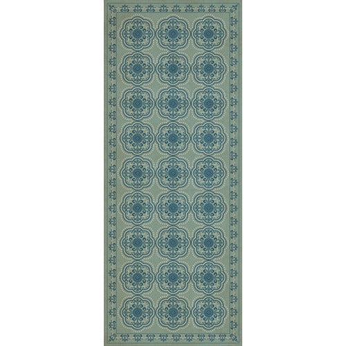 Spicher & Company Pattern 28 Quietude Vinyl Floorcloth - USA-Made Rug | BSEID