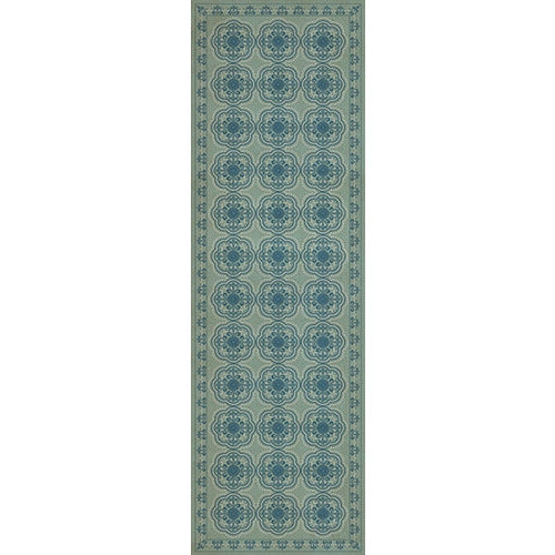 Spicher & Company Pattern 28 Quietude Vinyl Floorcloth - USA-Made Rug | BSEID