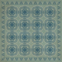 Spicher & Company Pattern 28 Quietude Vinyl Floorcloth - USA-Made Rug | BSEID