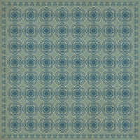 Spicher & Company Pattern 28 Quietude Vinyl Floorcloth - USA-Made Rug | BSEID