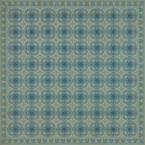 Spicher & Company Pattern 28 Quietude Vinyl Floorcloth - USA-Made Rug | BSEID