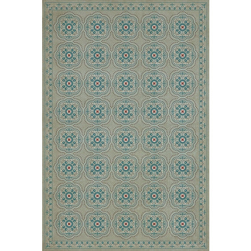Spicher & Company Pattern 28 Serenity Vinyl Floorcloth - USA-Made Rug | BSEID