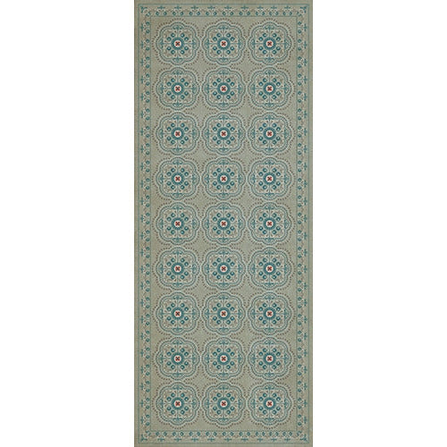 Spicher & Company Pattern 28 Serenity Vinyl Floorcloth - USA-Made Rug | BSEID