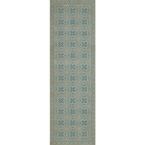 Spicher & Company Pattern 28 Serenity Vinyl Floorcloth - USA-Made Rug | BSEID