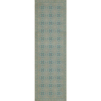 Spicher & Company Pattern 28 Serenity Vinyl Floorcloth - USA-Made Rug | BSEID