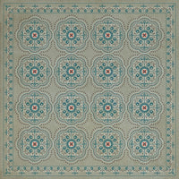 Spicher & Company Pattern 28 Serenity Vinyl Floorcloth - USA-Made Rug | BSEID