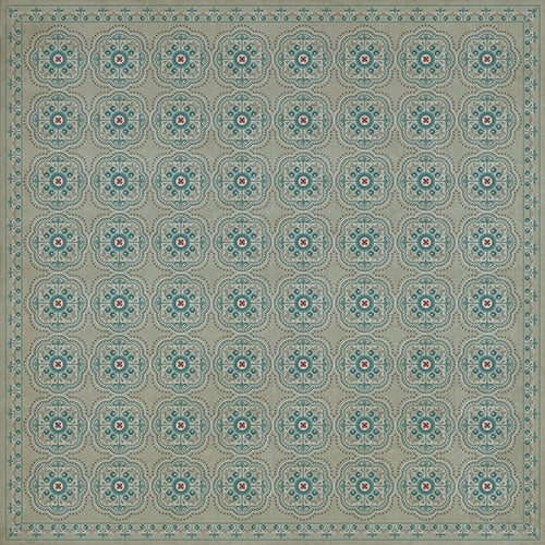 Spicher & Company Pattern 28 Serenity Vinyl Floorcloth - USA-Made Rug | BSEID