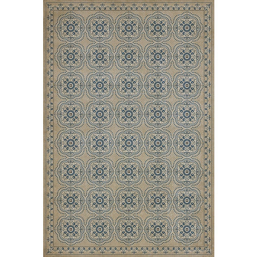 Spicher & Company Pattern 28 Solitude Vinyl Floorcloth - USA-Made Rug | BSEID