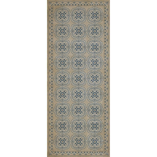 Spicher & Company Pattern 28 Solitude Vinyl Floorcloth - USA-Made Rug | BSEID